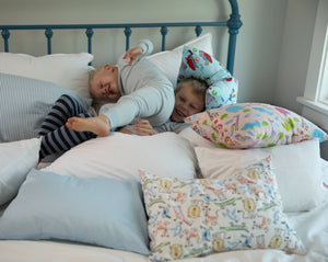"WORN. OUT." Snoozer® Sleep Toddler Pillow